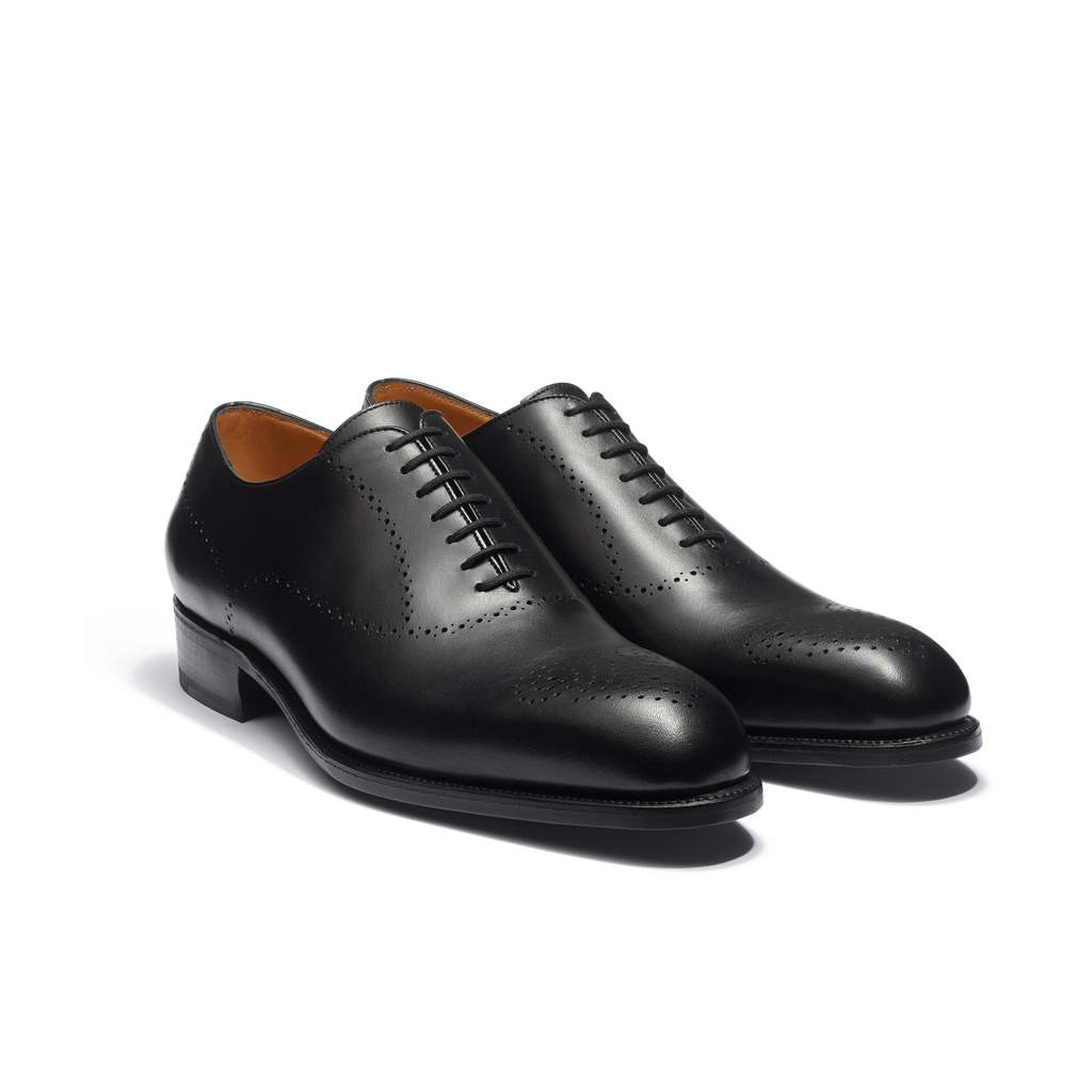J.M. Weston Savile Richelieus en Cuir de Veau Box Noir
