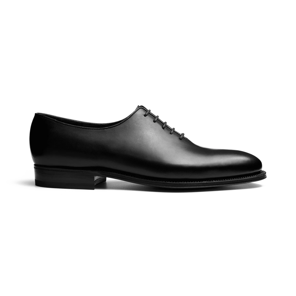 J.M. Weston Fusain Richelieus en Cuir de Veau Box Noir