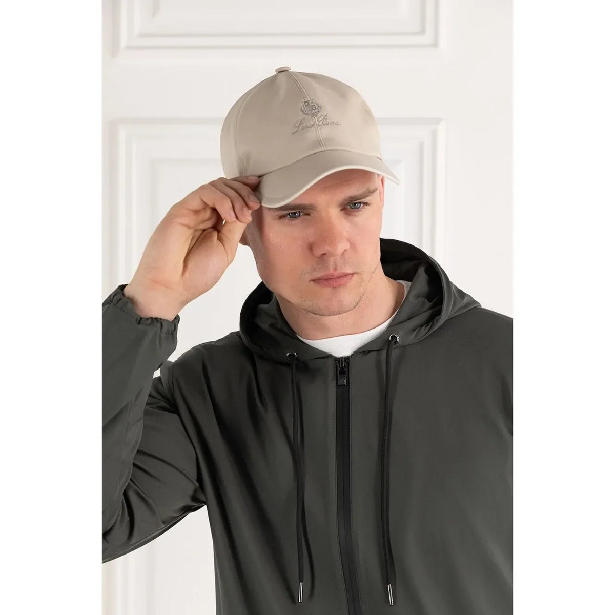 Loro Piana Baseball Casquette pour Homme Beige