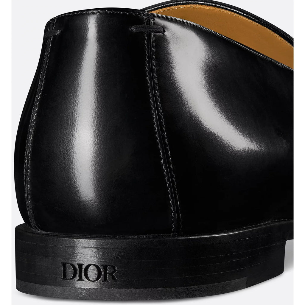 Dior Timeless Mocassins en Cuir de Veau Brillant Noir