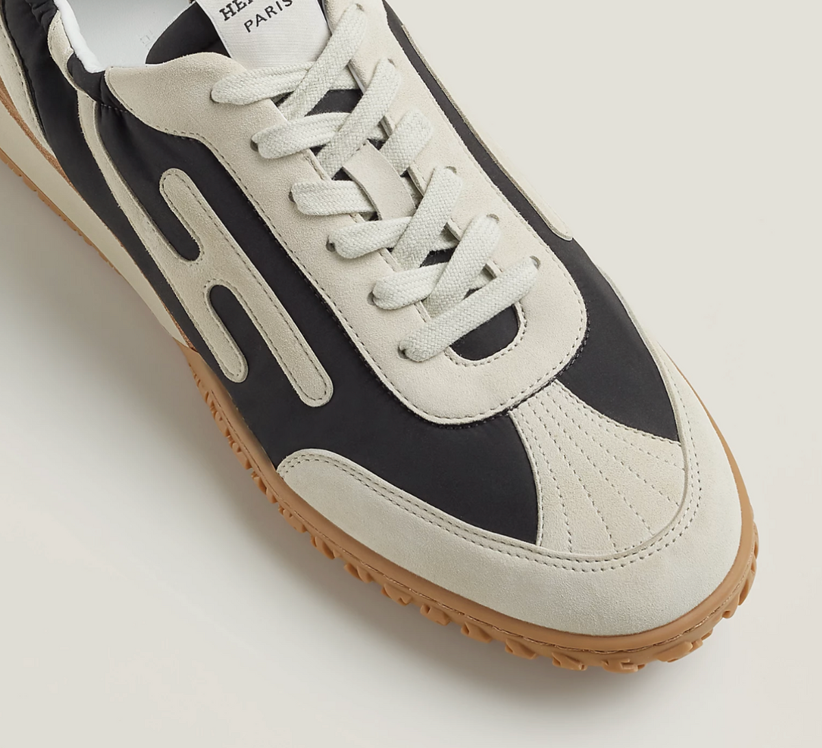 Sneakers Jet Noir / Beige Glaise