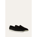 Loro Piana Summer Walk Mocassins en Daim Noir