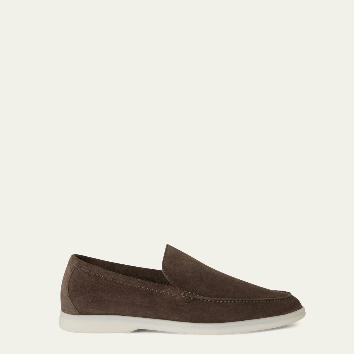 Loro Piana Summer Walk Mocassins en Cuir Suédé Marron