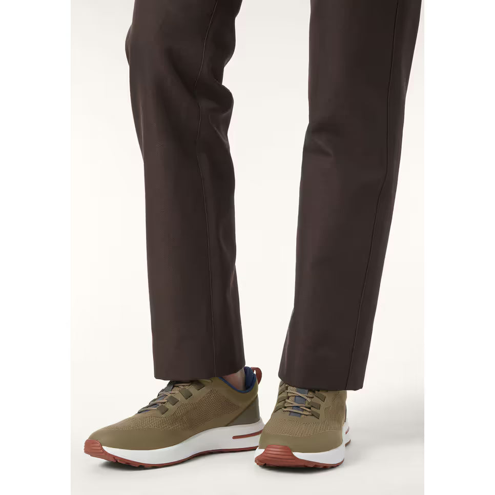 Loro Piana Week End Walk Espadrilles en Maille Vert Olive