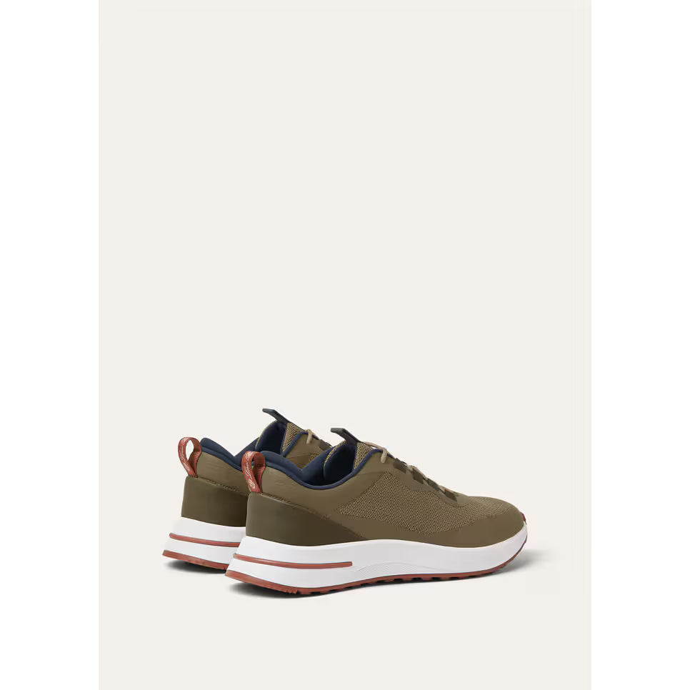 Loro Piana Week End Walk Espadrilles en Maille Vert Olive