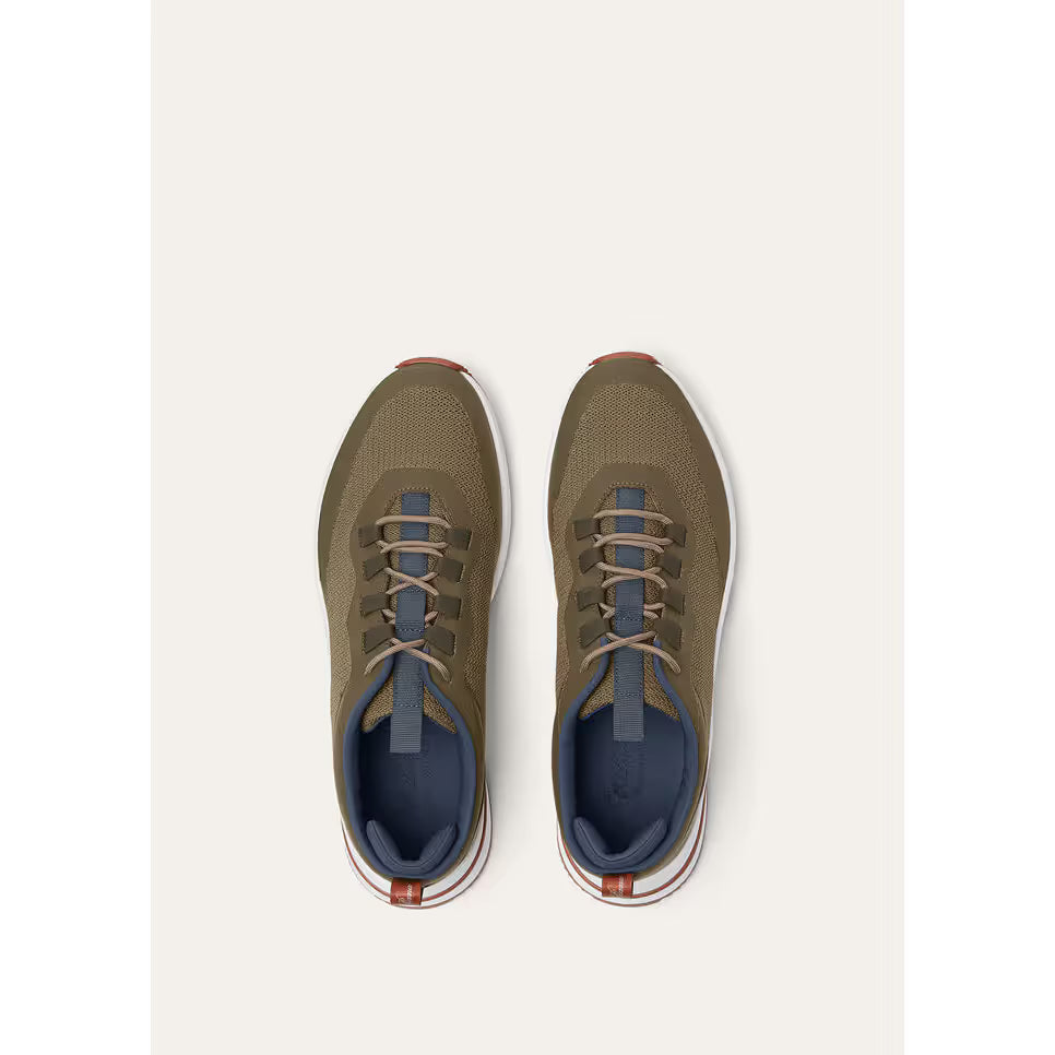 Loro Piana Week End Walk Espadrilles en Maille Vert Olive