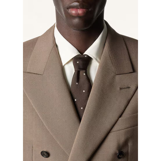 Loro Piana Cravate pour Homme My Spots Marron