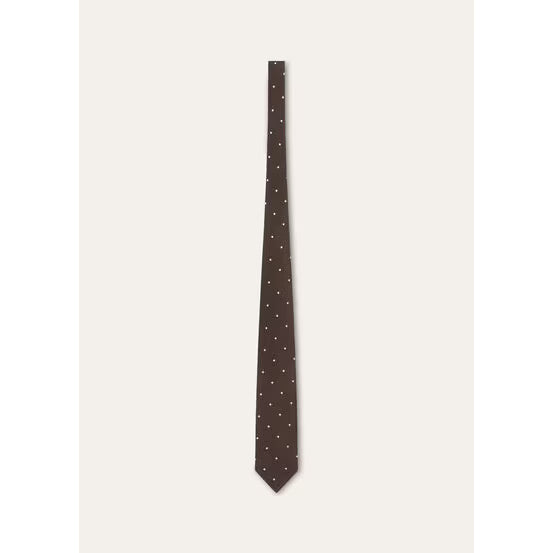 Loro Piana Cravate pour Homme My Spots Marron