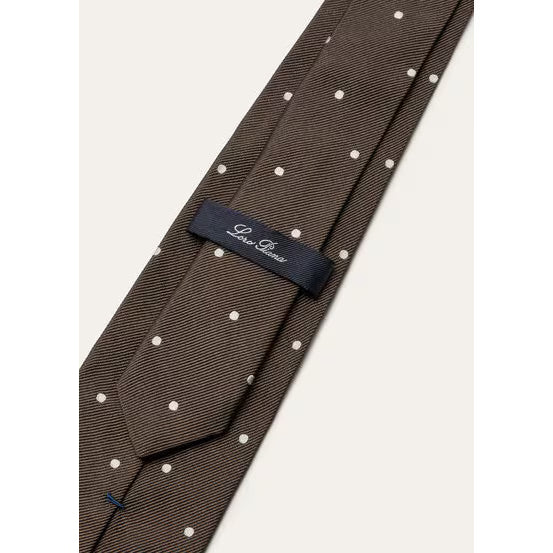 Loro Piana Cravate pour Homme My Spots Marron