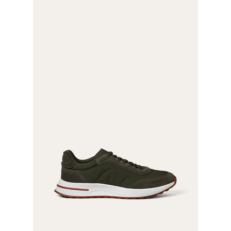 Loro Piana Week End Walk Espadrilles en Microfibre Vert