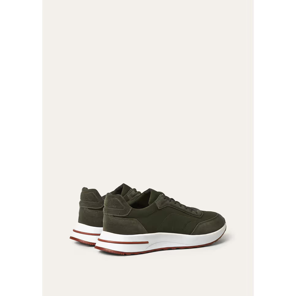 Loro Piana Week End Walk Espadrilles en Microfibre Vert