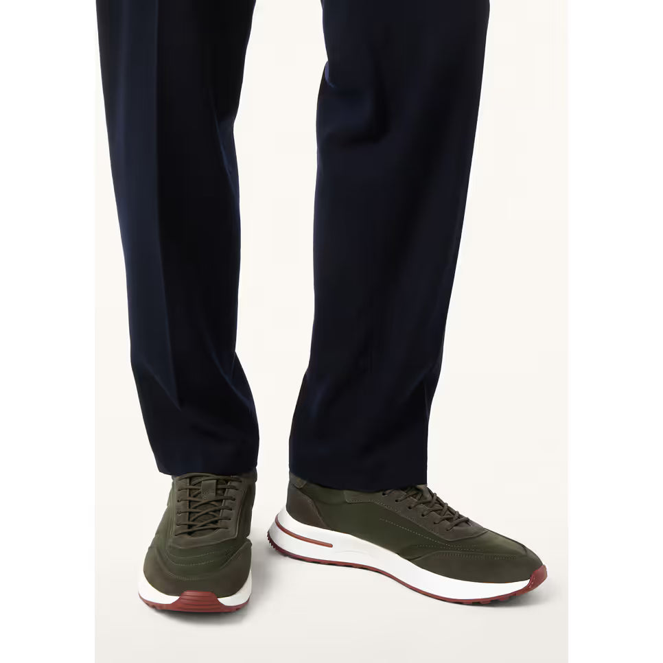 Loro Piana Week End Walk Espadrilles en Microfibre Vert