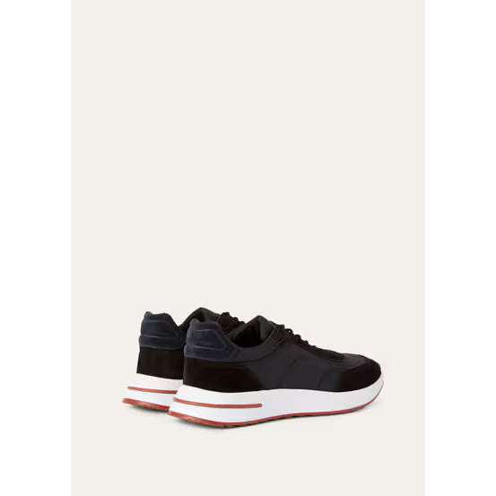 Loro Piana Week End Walk Espadrilles en Microfibre Noir