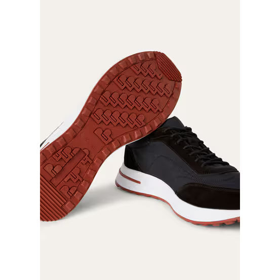 Loro Piana Week End Walk Espadrilles en Microfibre Noir