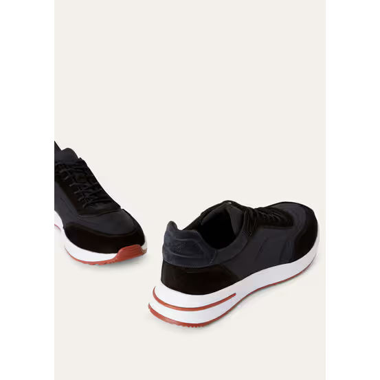 Loro Piana Week End Walk Espadrilles en Microfibre Noir
