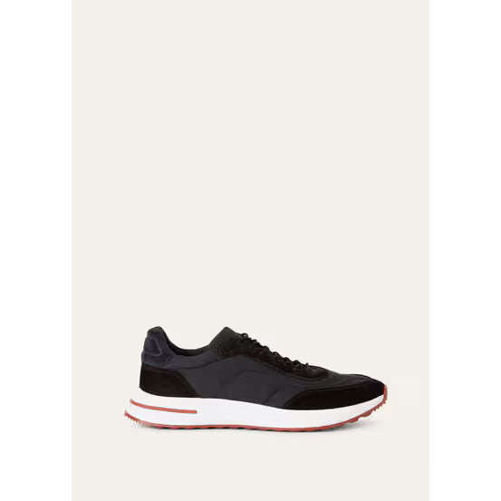 Loro Piana Week End Walk Espadrilles en Microfibre Noir