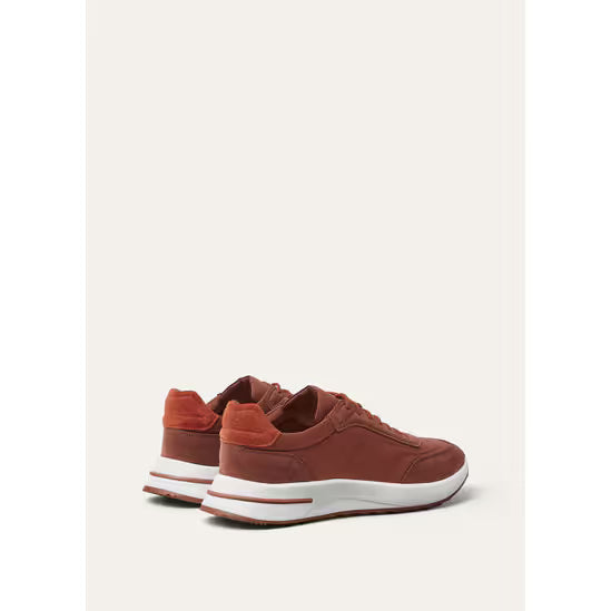 Loro Piana Week End Walk Espadrilles en Veau Suédé Orange