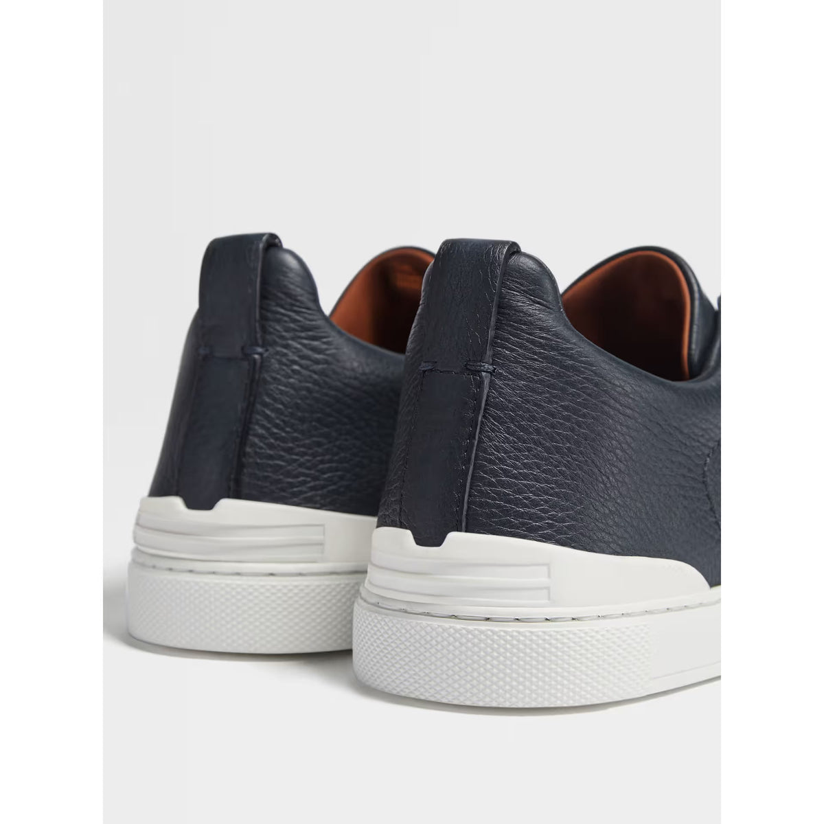Zegna Triple Stitch™ SECONDSKIN Espadrilles en Cuir de Cerf Bleu Marine