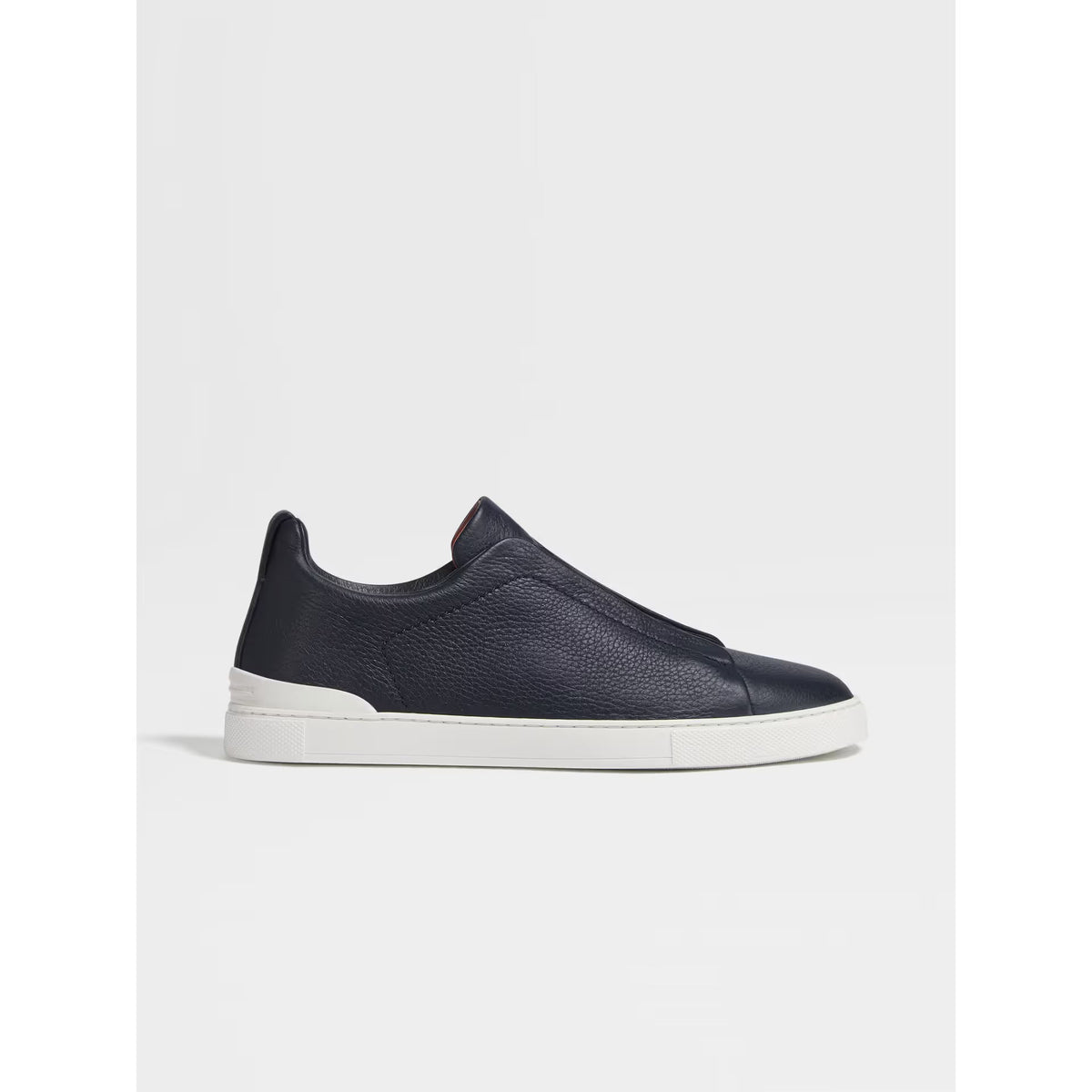 Zegna Triple Stitch™ SECONDSKIN Espadrilles en Cuir de Cerf Bleu Marine