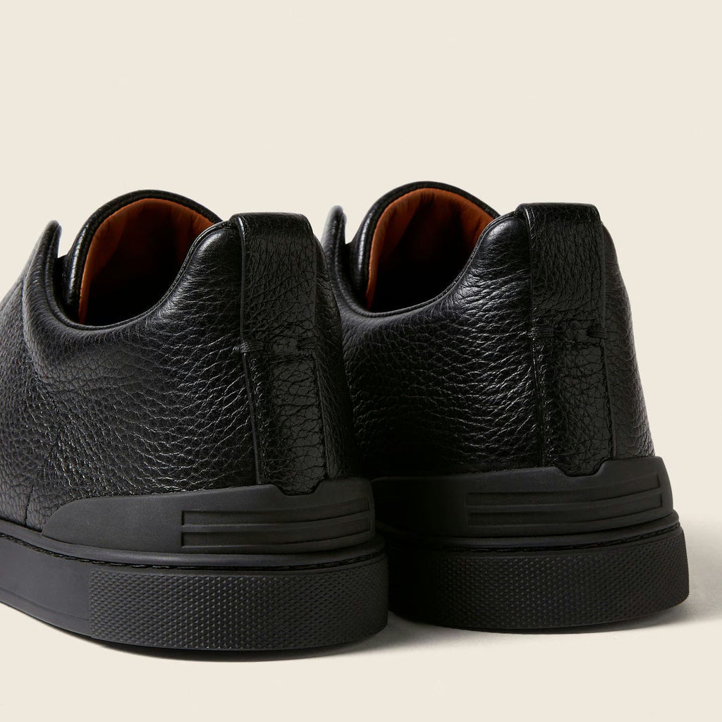 Espadrilles Triple Stitch™ Secondskin en cuir noires