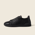 Espadrilles Triple Stitch™ Secondskin en cuir noires