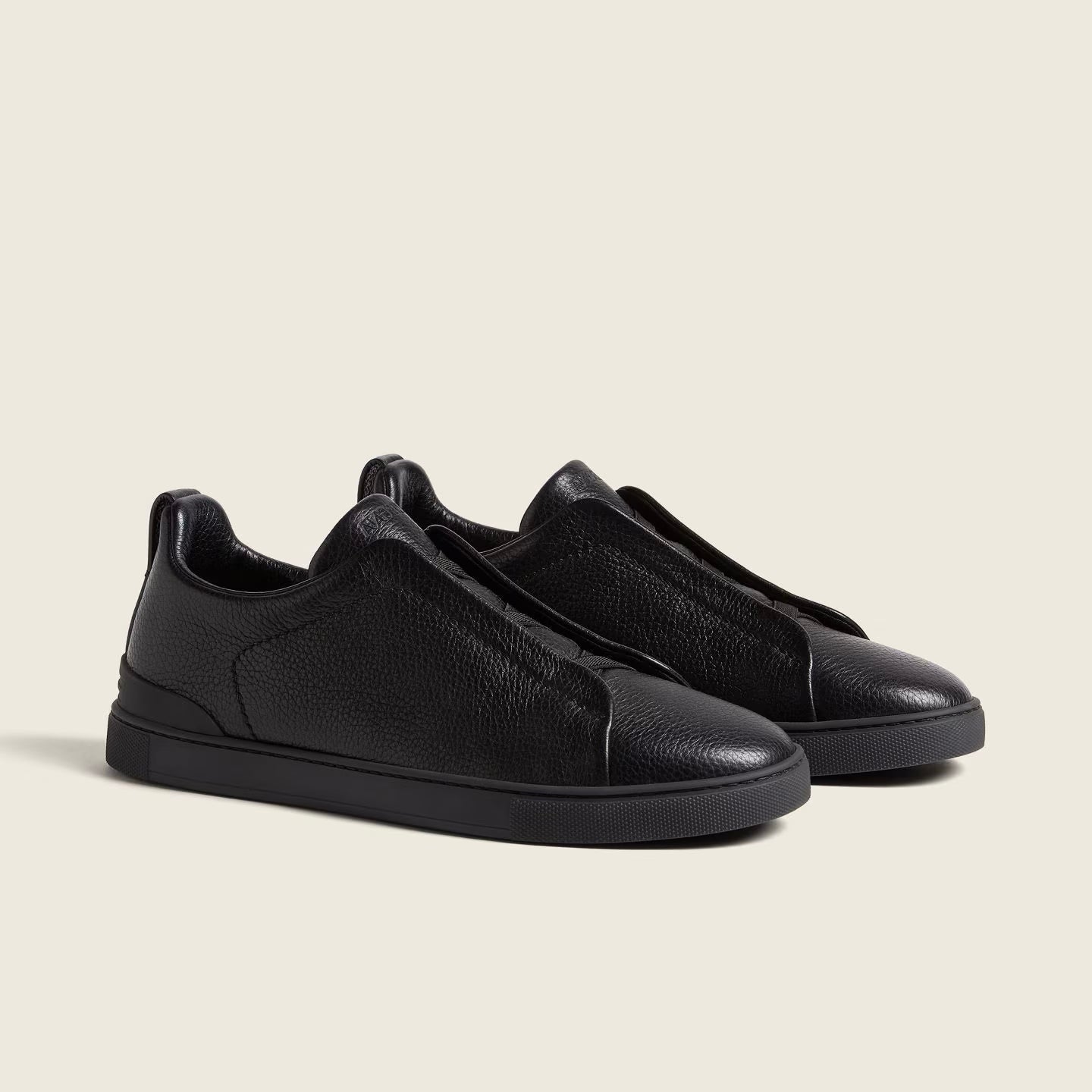 Espadrilles Triple Stitch™ Secondskin en cuir noires