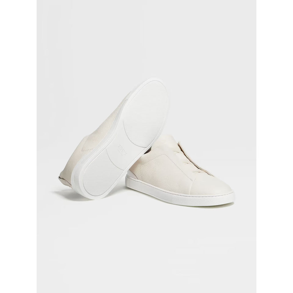 Zegna Triple Stitch™ Espadrilles en Cuir de Cerf Blanc