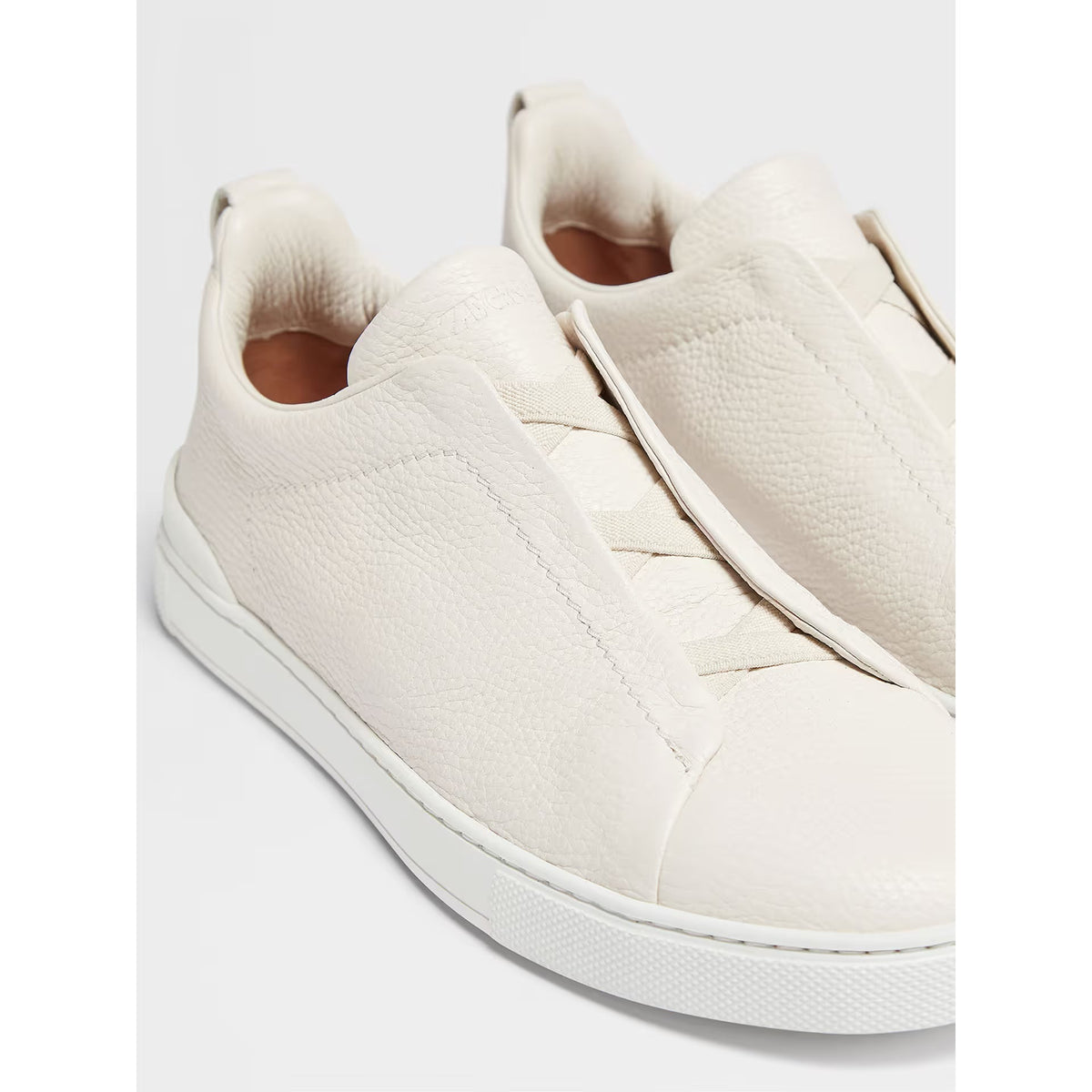 Zegna Triple Stitch™ Espadrilles en Cuir de Cerf Blanc
