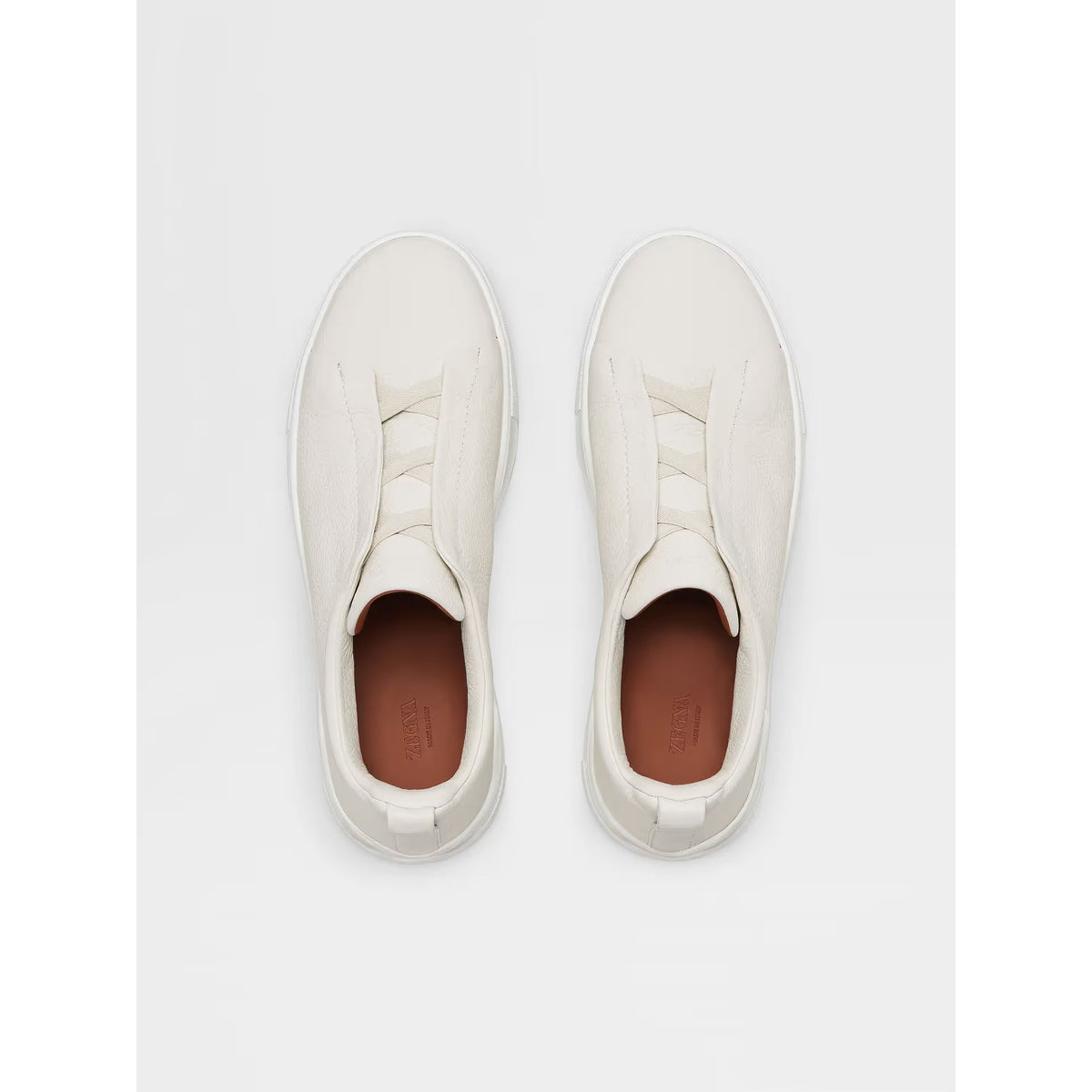 Zegna Triple Stitch™ Espadrilles en Cuir de Cerf Blanc