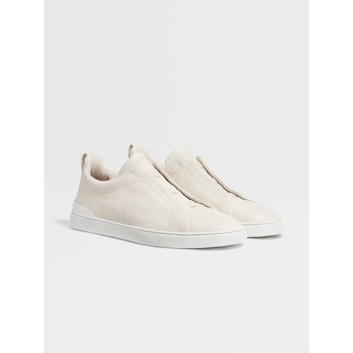 Zegna Triple Stitch™ Espadrilles en Cuir de Cerf Blanc