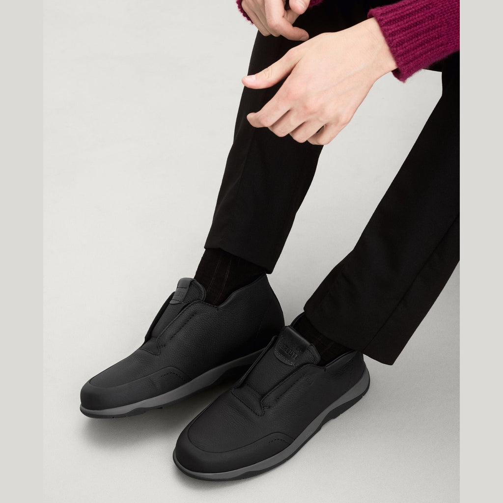 Berluti Échappée Espadrilles Slip-On en Cuir Grainé