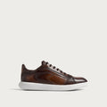 Berluti Stellar Sneakers Basses en Cuir de Veau Marron