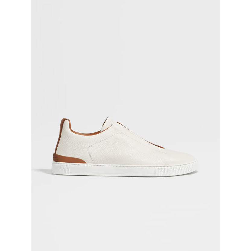 Espadrilles Triple Stitch blanc camel — Vue arrière