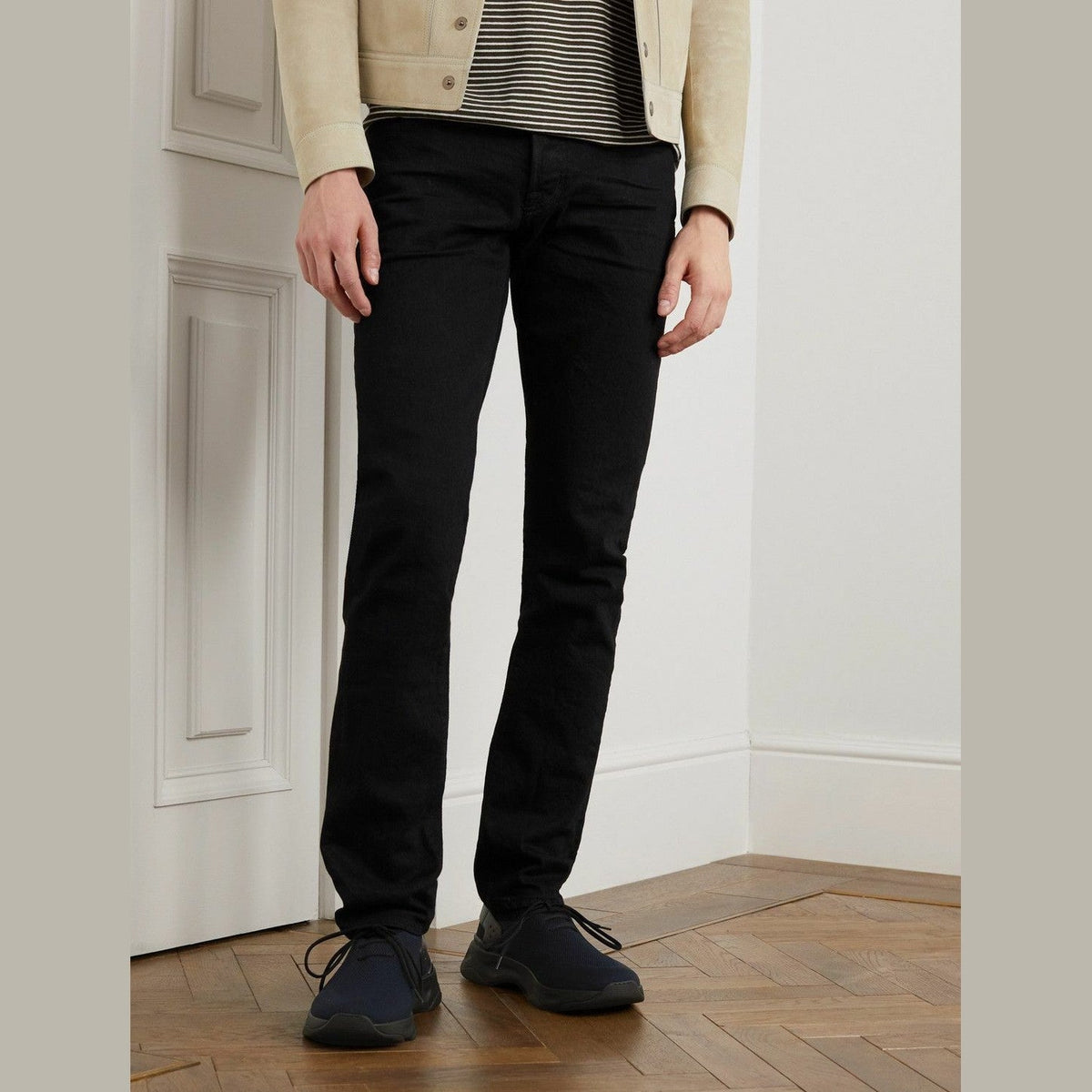 Berluti Shadow Espadrilles en Lin et Cuir Bleu Nuit