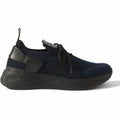 Berluti Shadow Espadrilles en Lin et Cuir Bleu Nuit