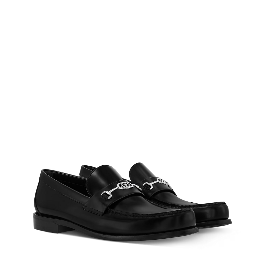 Louis Vuitton Major Mocassins en Cuir de Veau Glacé Noir