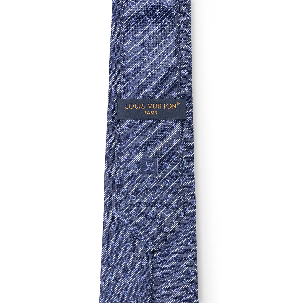 Louis Vuitton Cravate pour Homme Monogram Classic Bleu Marine