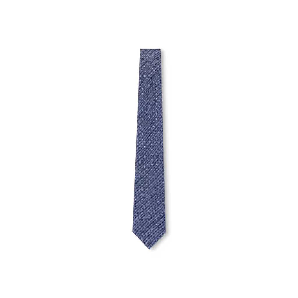 Louis Vuitton Cravate pour Homme Monogram Classic Bleu Marine