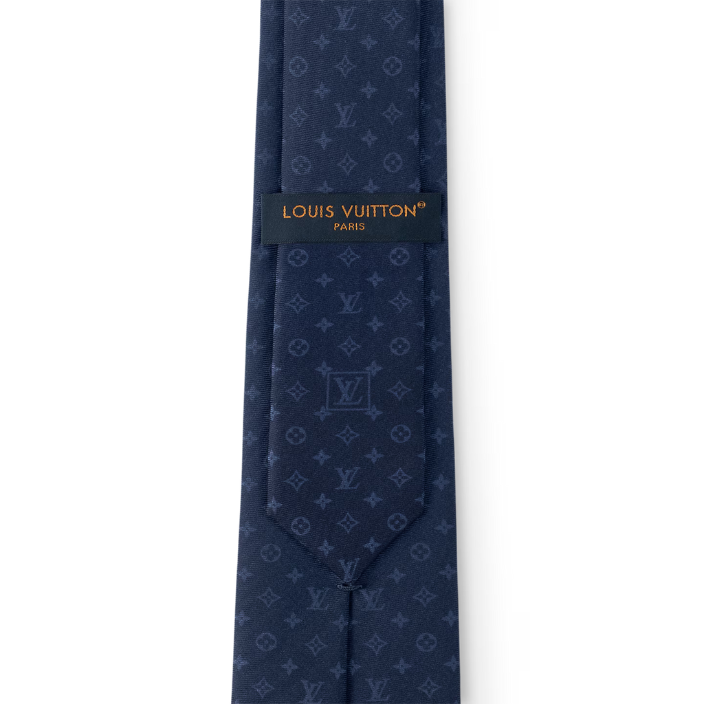 Louis Vuitton Cravate pour Homme Monogram Gradient Bleu Marine