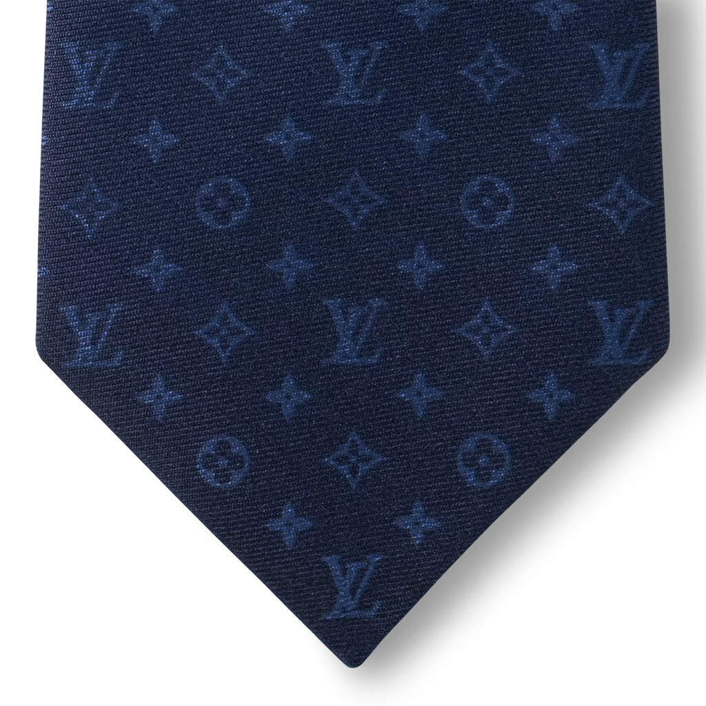 Louis Vuitton Cravate pour Homme Monogram Gradient Bleu Marine