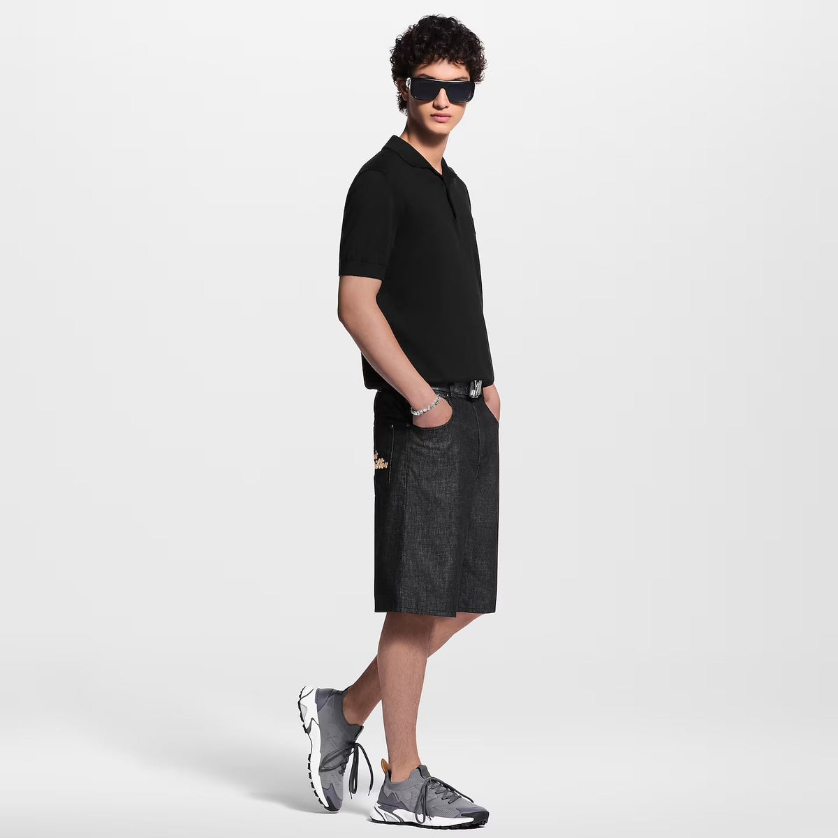 Louis Vuitton Runner Tatic Baskets en Mesh Gris