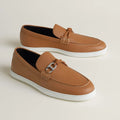 Hermes Ignacio Mocassins en Cuir de Veau Marron