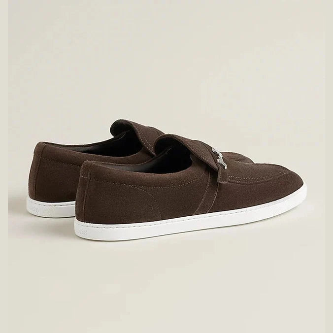 Hermès Like Mocassins en Veau Velours Marron