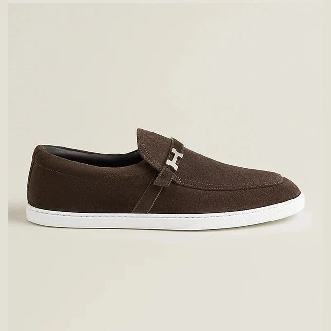 Hermès Like Mocassins en Veau Velours Marron