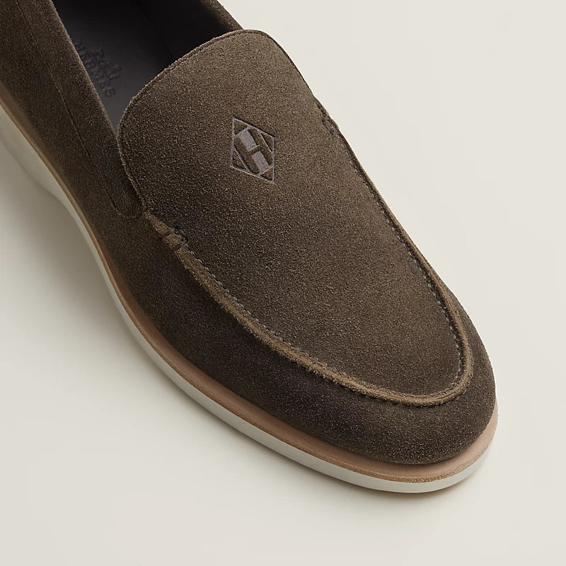 Hermès Mocassins en Veau Velours Marron