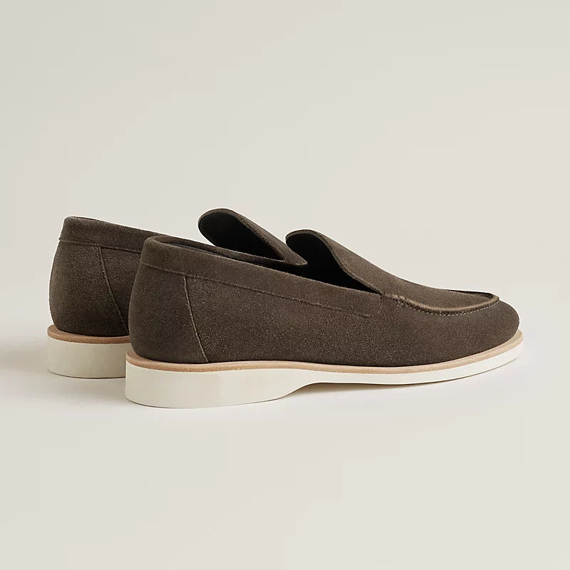 Hermès Mocassins en Veau Velours Marron