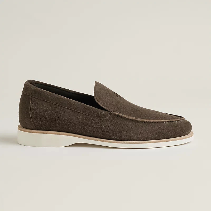 Hermès Mocassins en Veau Velours Marron