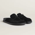 Hermes Go Mules en Veau Velours Noir