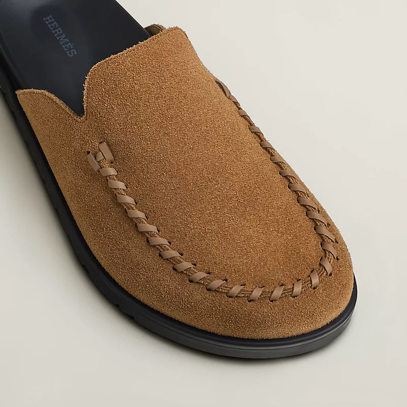 Hermès Johan Mules en Cuir Marron