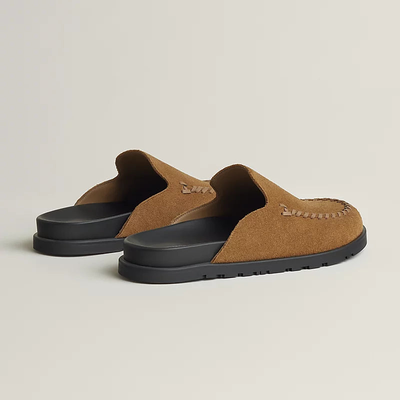 Hermès Johan Mules en Cuir Marron
